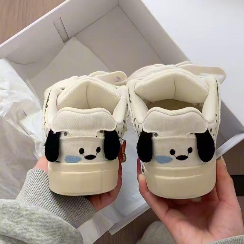 

Сладкий взрывной сдвиг ниша оригинальная вышивка милые туфли-хлебушки женские новые летние дышащие на толстой подошве белые туфли 40