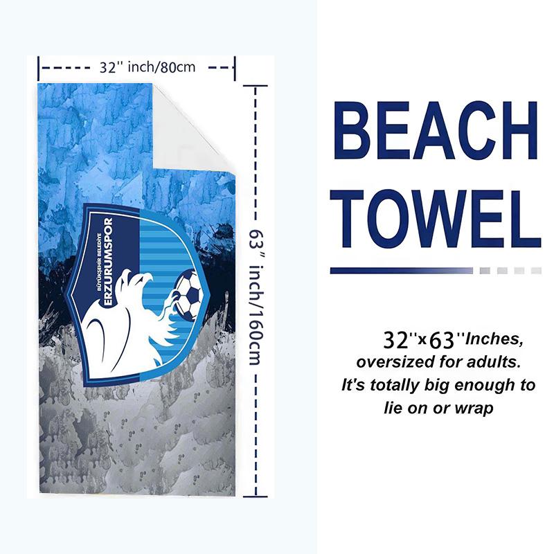 B.B Print Beach Towel, Large Soft Quick Dry Towel for Beach Camping Swimming