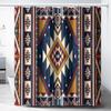 Colorful Rustic Shower Curtain Southwest Family Bathroom Decoration 180X 180Cm Waterproof Shower Curtain With 12 Hooks
