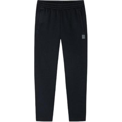 Training Series Straight Leg Logo Mid Waist Drawstring Durable Knitted Sports Pants Men Pants Basic-Black 152447309-2