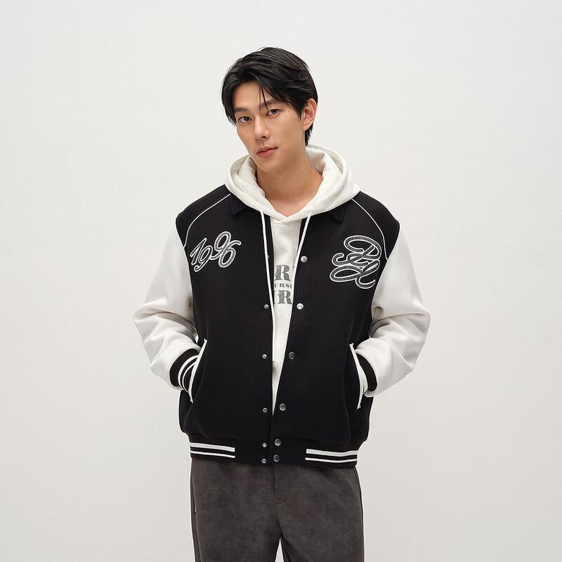 Semir Men's Color Block College Style Baseball Jacket