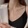Triangle Geometry Adjustable Pull-out Necklace Women's Tassel Sweater Chain