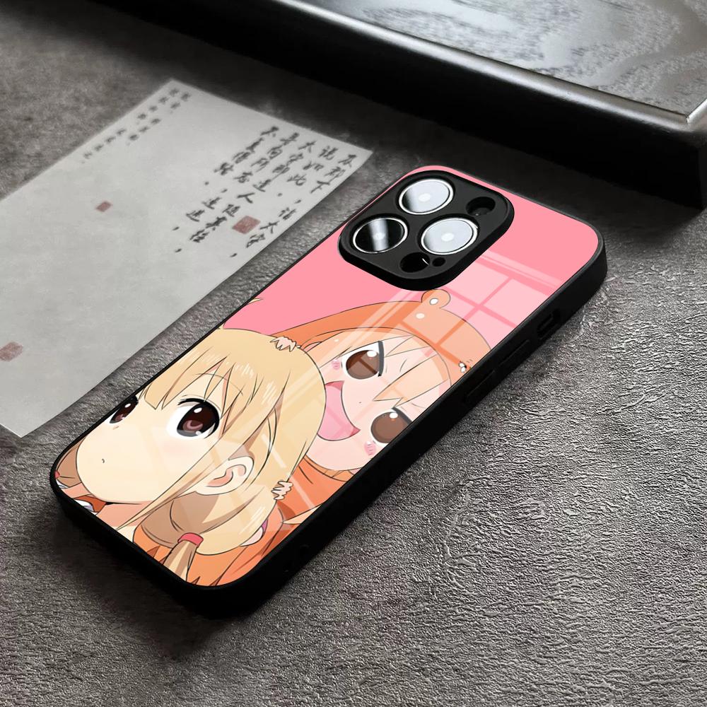 Himouto Umaru Chan Phone Case For IPhone 16 Pro Max 15 Plus 14 Pro 12 11 13 Mini X XR XS Max 8 7 Plus SE Glass Cover