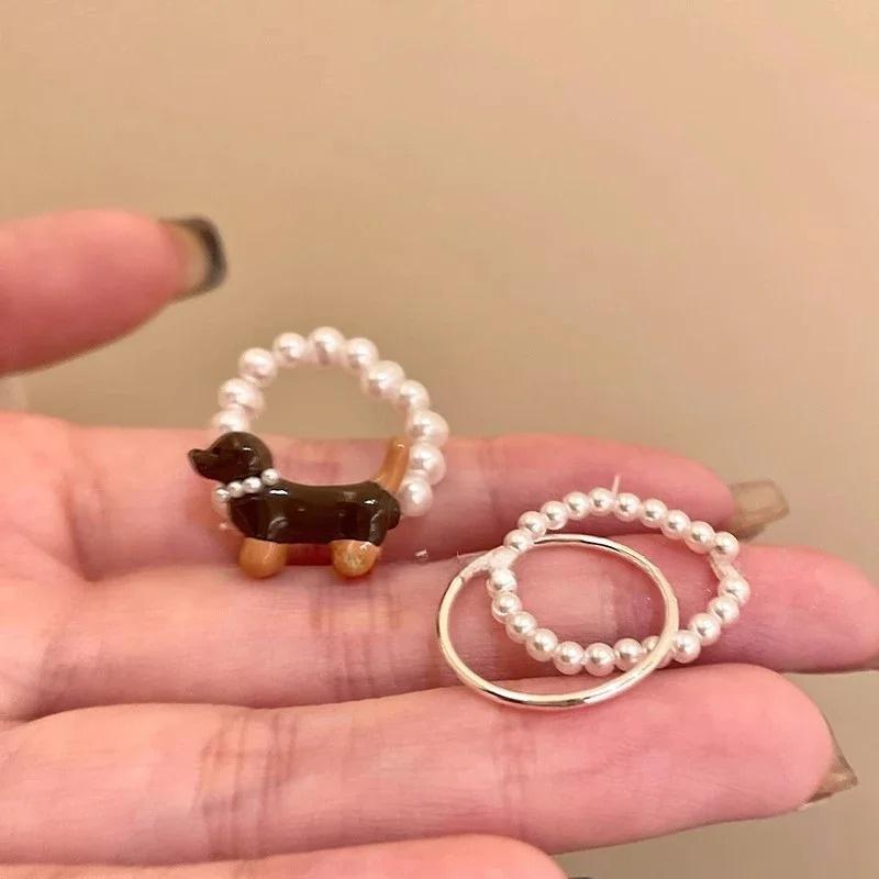 Einfache Ringe für Frauen Paar Minimalistisch Handgefertigt Einfacher Großer Ring Partyschmuck Geschenk Allergie Vorbeugen