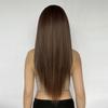 ALAN EATON Lace Front Wigs Long Straight Hair Dark Brown Wig Daily Use Party Wig for White Women Heat Resistant