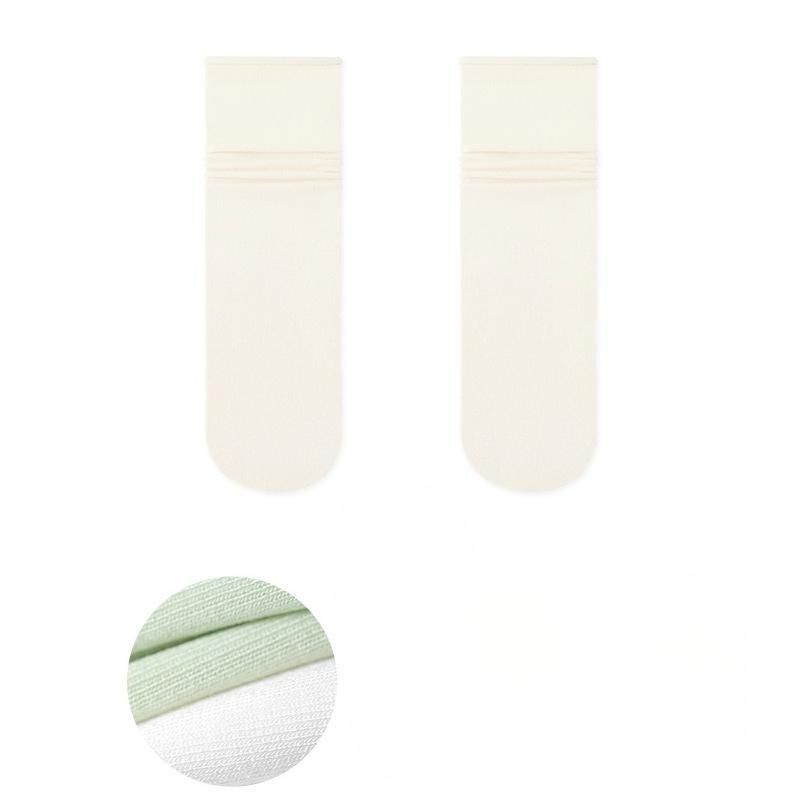 Ladies Spring and Summer Thin Month In The Tube Boneless Ice Ice Pile Socks