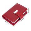 Mini Fashionable RFID Women Card Holder PU Leather Bank Card Box Business Card CaseRed
