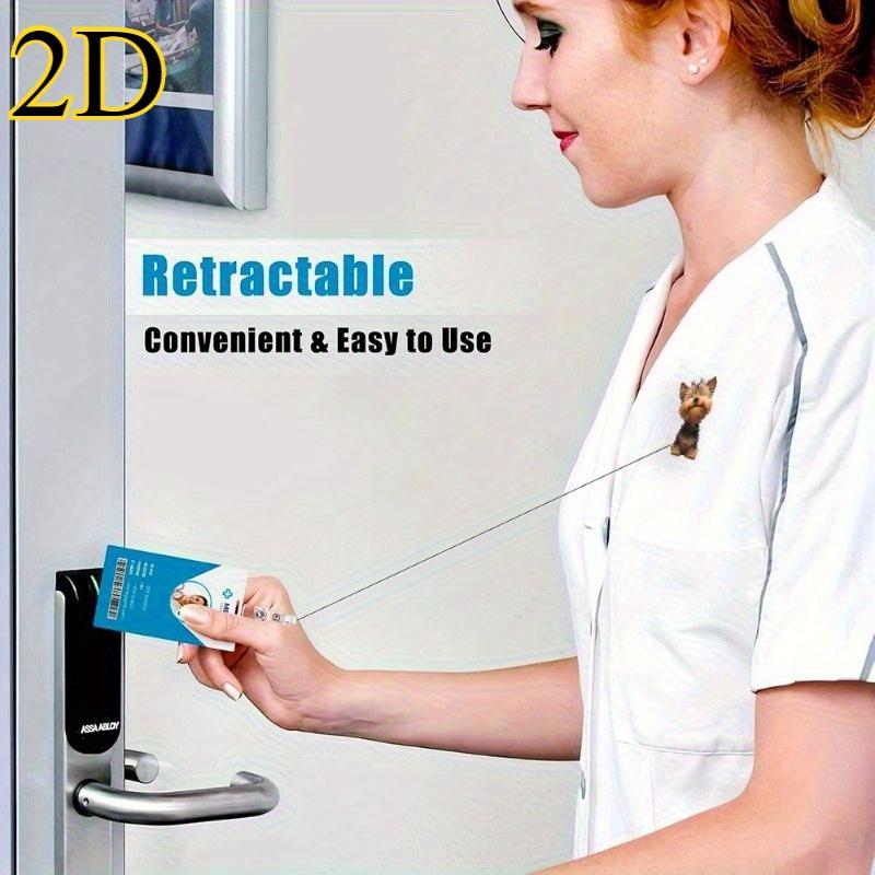 Fun Shape Badge Clip for medical, office, and education professionals. A great gift for dog lovers.