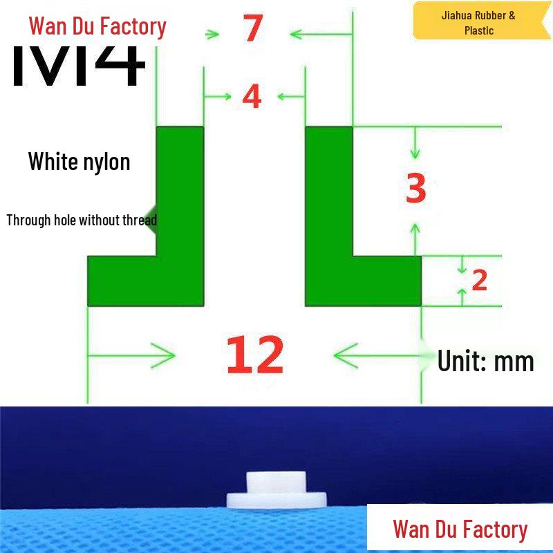 T-Shaped Nylon Insulating Bushing Spacer for M3-M35 Threads