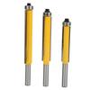 3PCS 8mm Shank Woodworking Milling Cutter Trimming Router Bit with Bearing