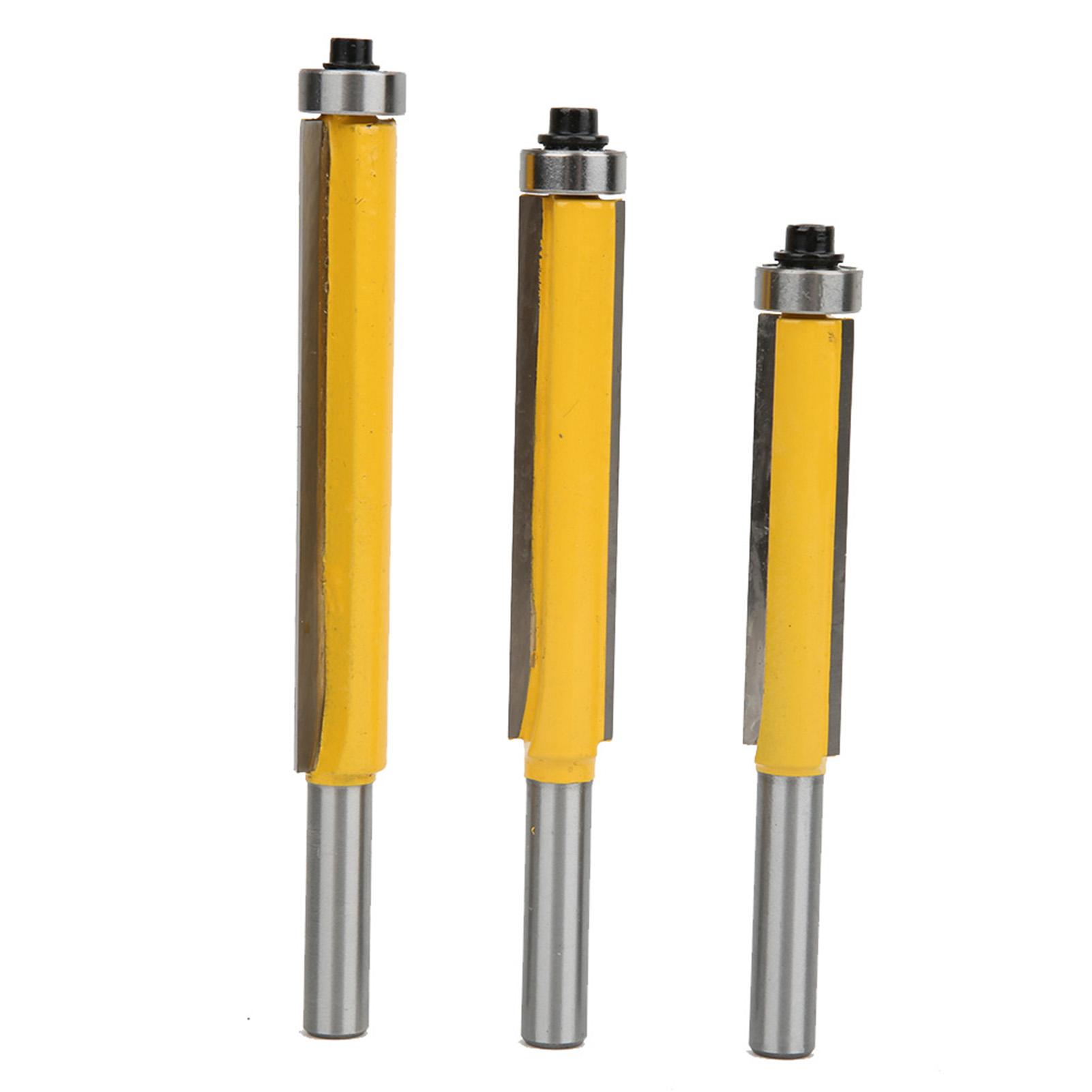 

3 шт. Фреза для деревообработки с хвостовиком 8 мм, кромочная фреза с подшипником