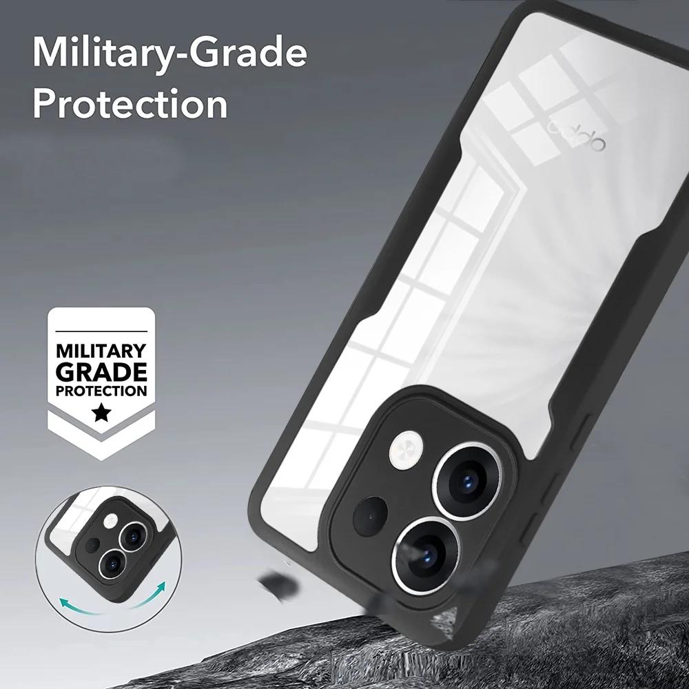 360° Full Body Protection Case For OPPO Reno13 5G Shockproof Screen Protector Dual Layer Cover For Reno 13 6.59" Fundas Coque