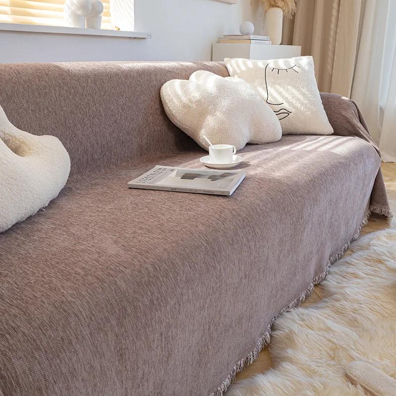 Blanket for Live Room Couch Cover Armchair Warm Soft Sofa Cover Slipcover Fleece Sofa Towel