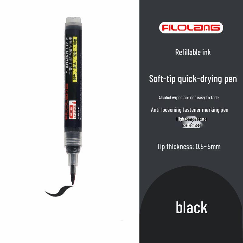Filoran Soft-Tip Scratch-Resistant Waterproof Paint Marker for Precision Marking