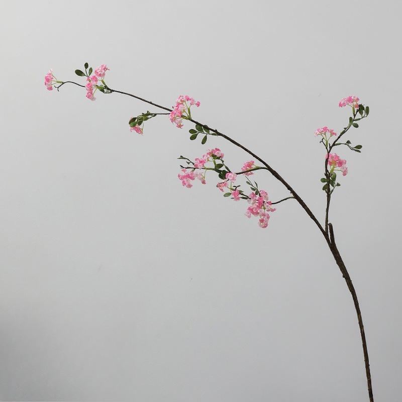 

5pcs Simulation Flowers 105cm Snows Willows Branch Silk Flower Restaurant Decoration Artificial Purple Pear Blossom Snow Willow