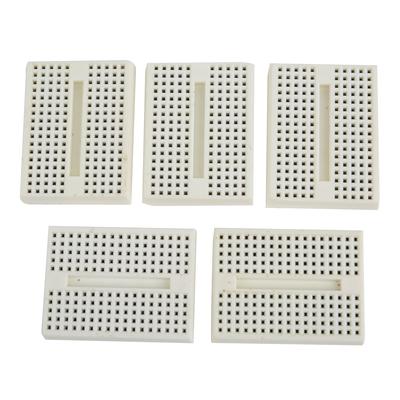 5PCS White 170 Points Solderless Prototype Breadboard Plug-in Experiment Board