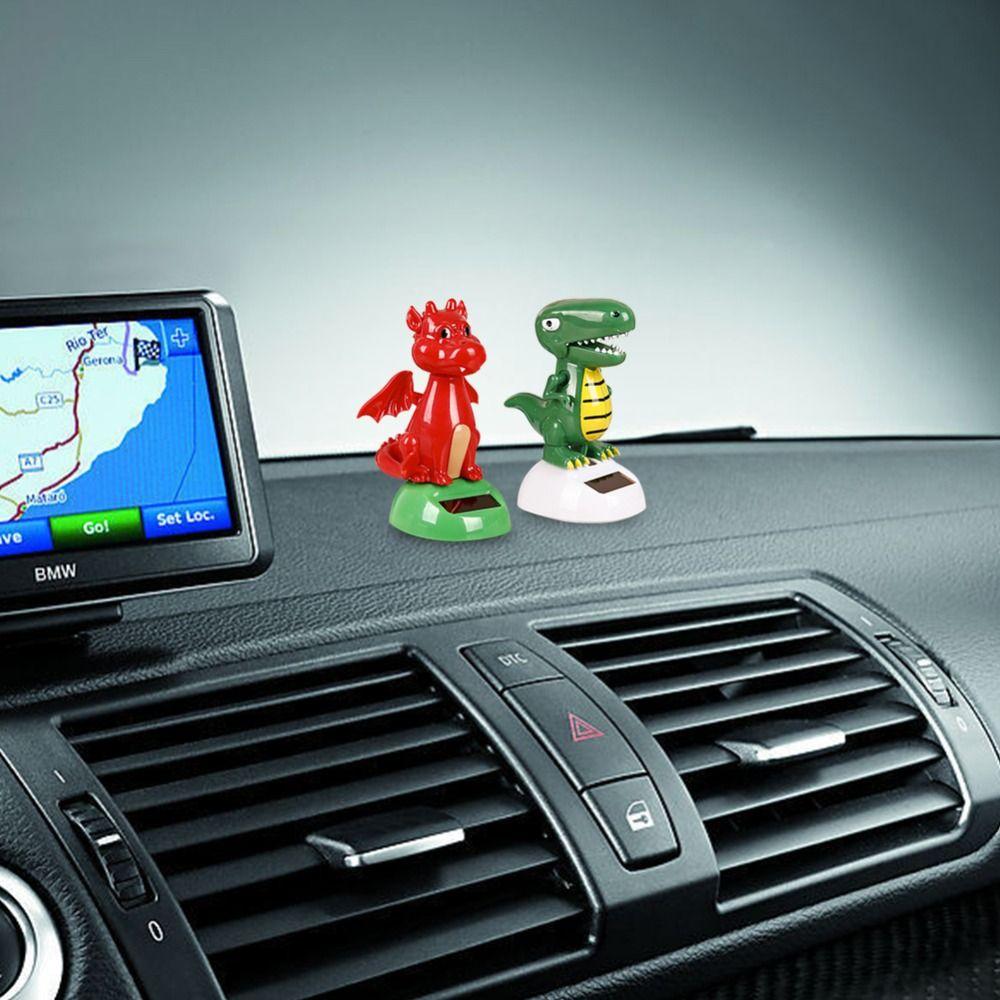 Car Interior Solar Dinosaur Figure Car Dashboard Decor Dinosaur Car Ornaments Shaking Head Dinosaur