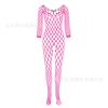 Sexy underwear Sexy long-sleeved large mesh hole One-piece net socks Net clothes Open crotch perspective