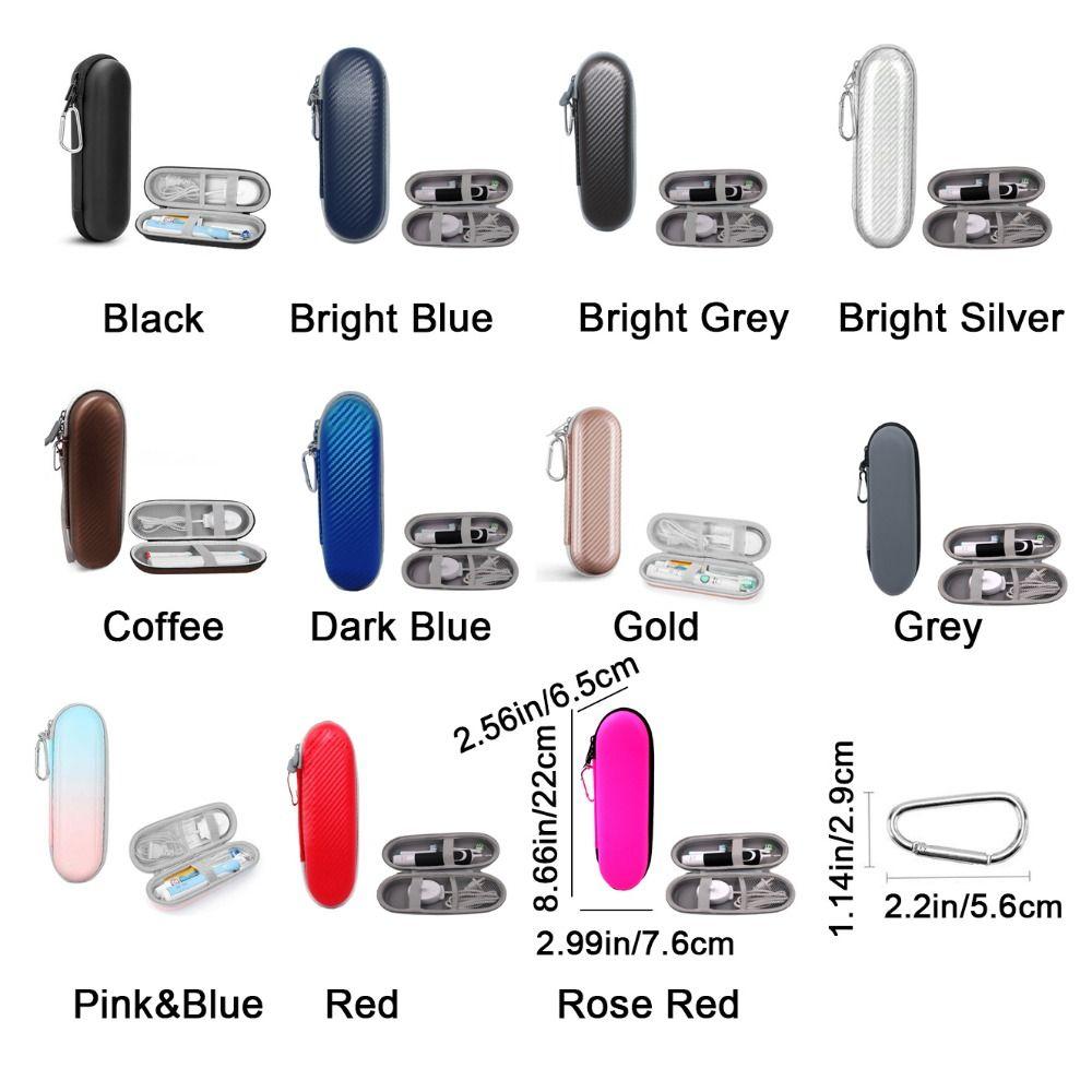 EVA Electric Toothbrush Storage Box Empty Protective Electric Toothbrush Case with Handle Large Capacity Toothbrush Travel Case