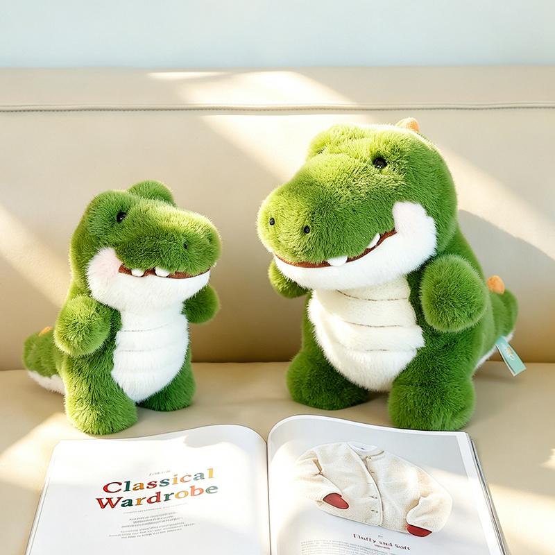 Cartoon Crocodile Plush Toy Soft Stuffed Animal Doll Creative Decorated Pillow Kawaii Room Decor Birthday Gift for Kids