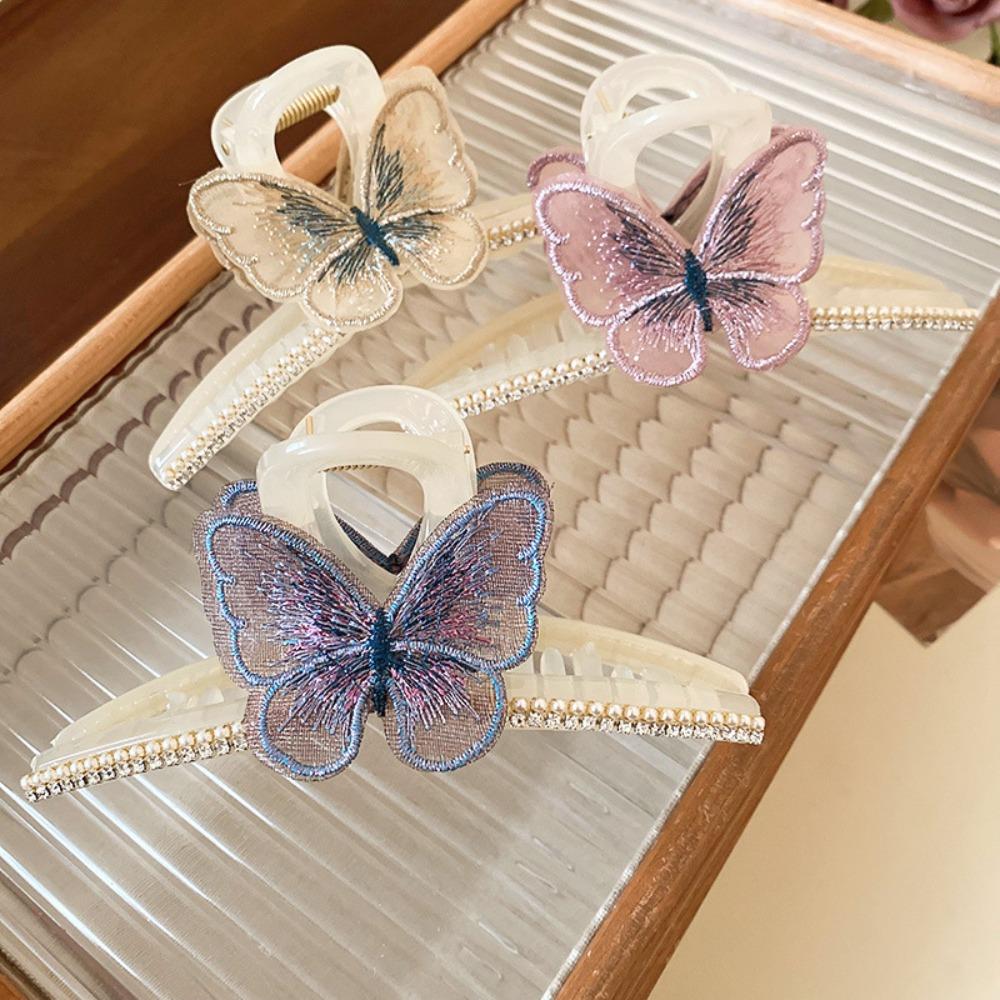 

Acrylic Butterfly Hair Claw Headwear Butterfly Shark Clip Butterfly Hair Clip Travel