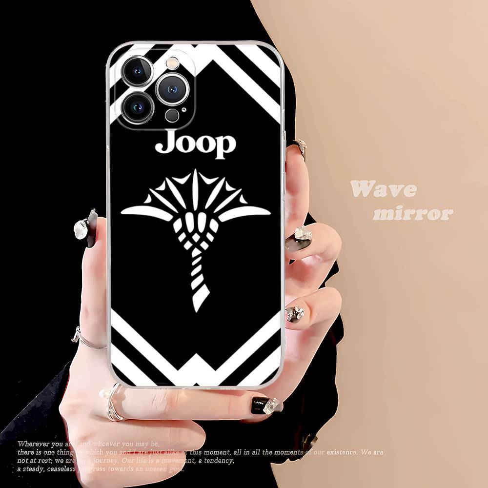 

High End Fashion Brand J-Joops Logo For IPhone 17 16 15 14 13 12 11 Pro Max Plus Transparent Soft TPU Phone Cover iPhone 11