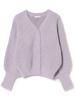 Jacquard 2WAY Tops LIGHT PURPLE ONE SIZE [Beams Heart] L/S Knit/Rhombus Women's