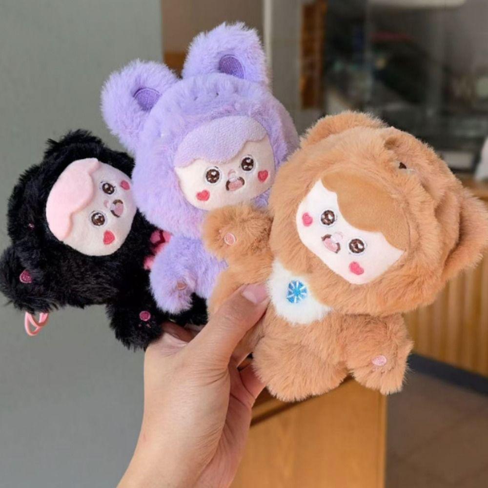 Soft Anime Doll Pendant Plushies Doll Bear Plush Keychain Bee Plush Coin Purse  Home Party Decor