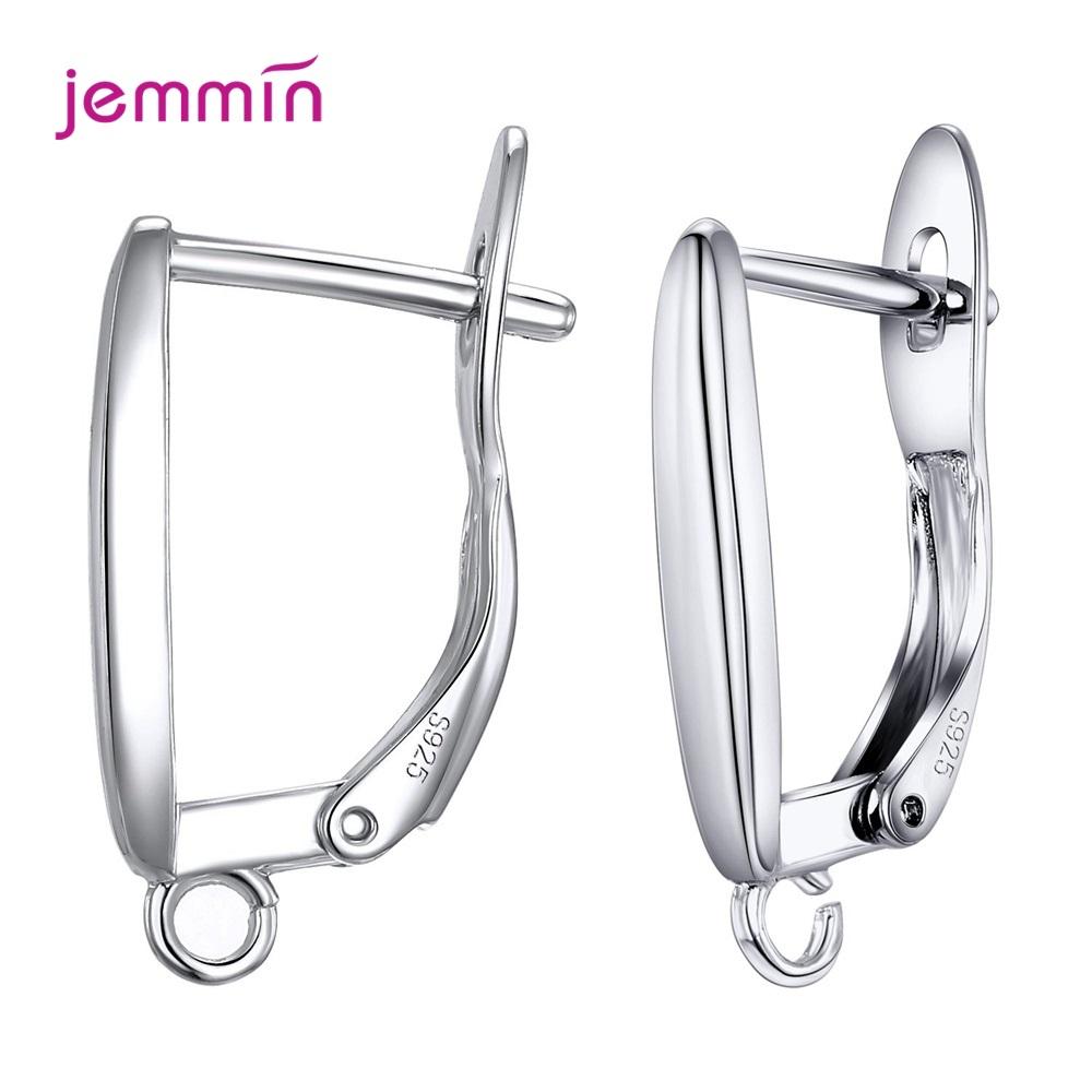 High Quality Fashion Jewelry Components For DIY Jewelry Accessory Genuine 925 Silver Earring Findings For Women Jewelry
