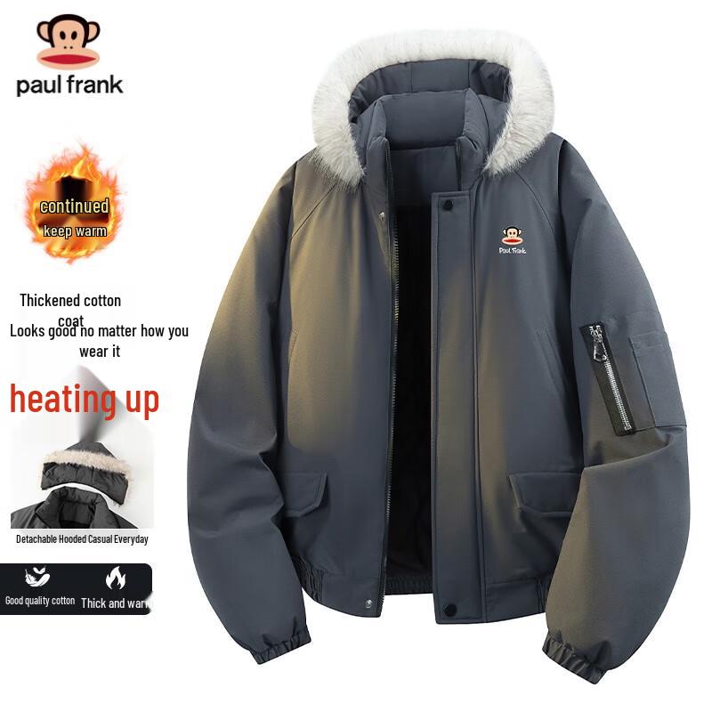 paul frank Herren Kapuzen-Winterjacke mit Wattierung