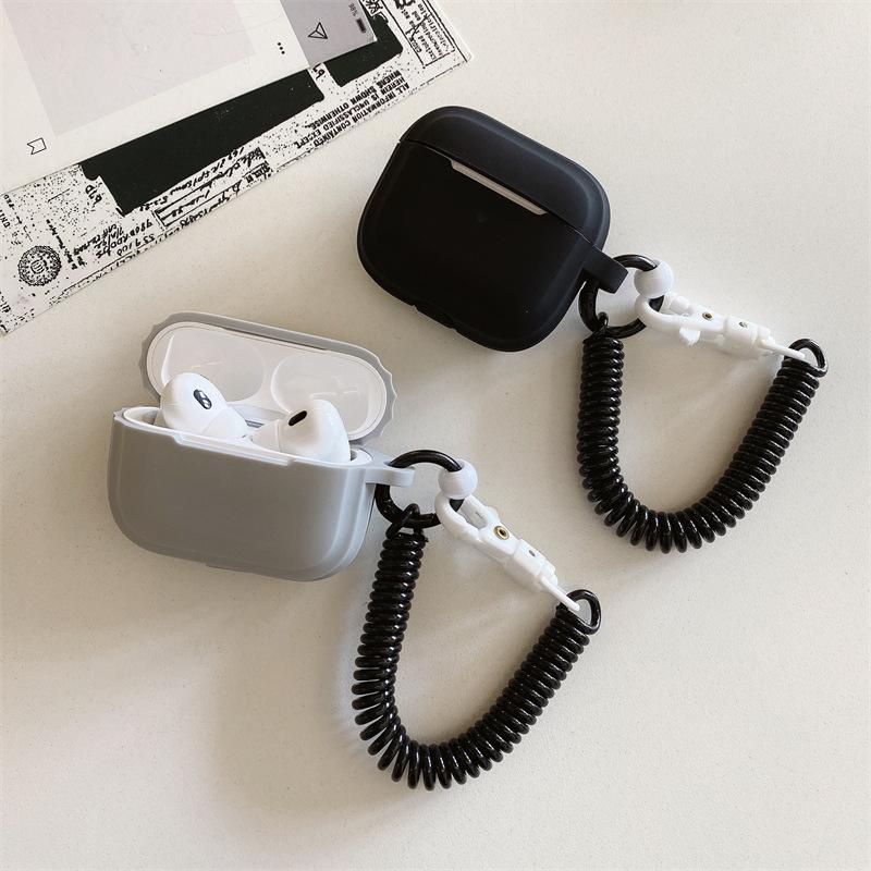 Ins Simple Solid Color One-piece Suitable for AirPods 1 Generation Protective Case Second Generation 1 Generation Pro1 Apple Bluetooth Headset Case