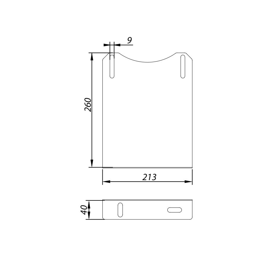 ADAM DW Wall Bracket Extension Fi 180 Adjustment 260-300mm