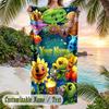 Plants Vs. Zombies Beach Towel, Personalized Custom Text, Quick Dry Soft Large Towel For Swimming Pool Travel