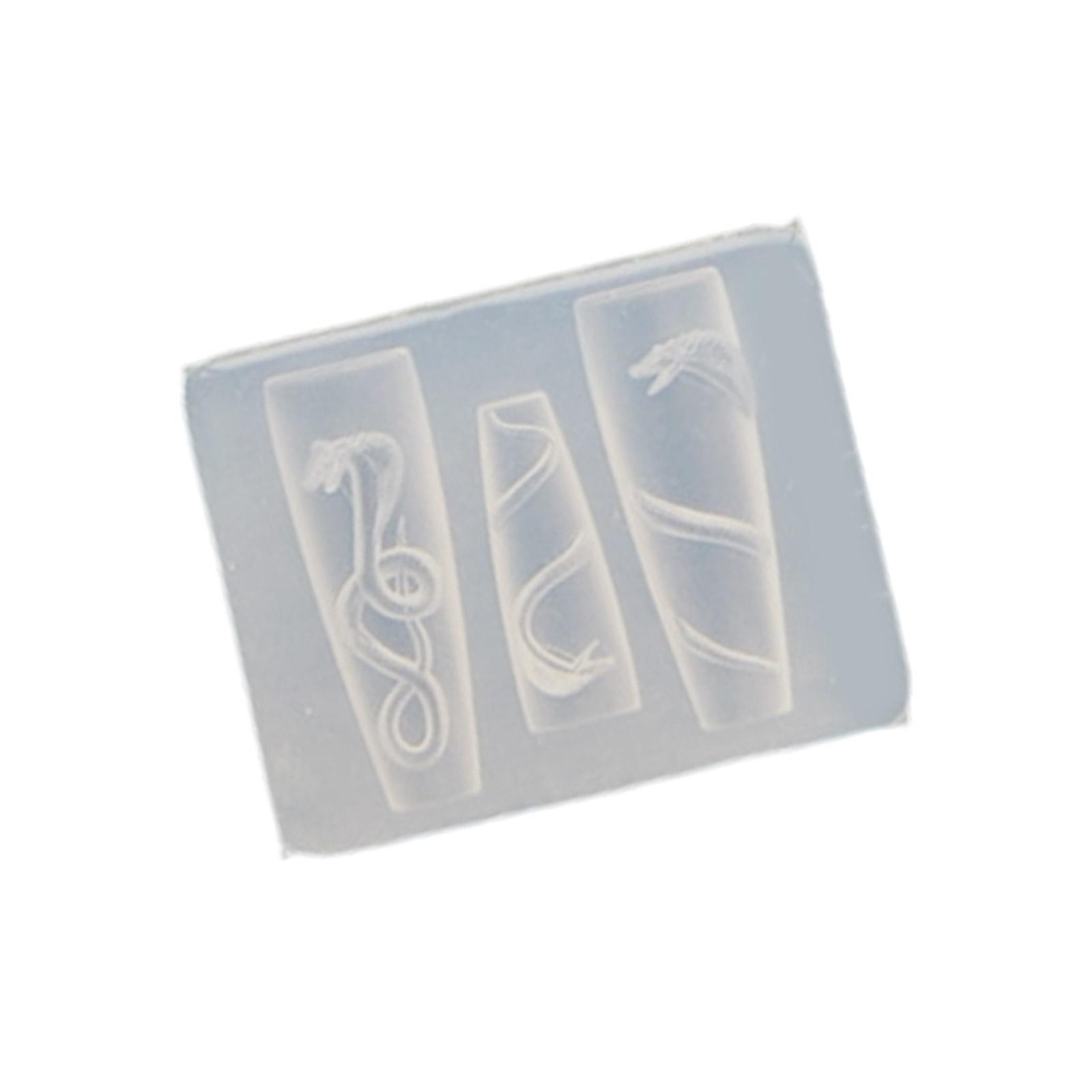 

Универсальный силиконовый молд для ногтей для милых дизайнов со змеями. Прочный и гибкий аксессуар для всех форм и длин ногтей. A