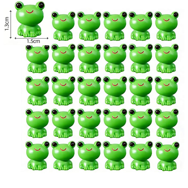 10-100 Stück Mini Harz Frösche Grüne Winzige Frosch Figuren Miniatur Heimdeko Feengarten Dekoration Puppenhaus Geburtstagsparty Mitgebsel Geschenk