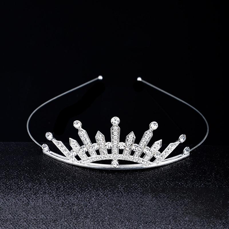 1PC Crystal Exquisite Rhinestone Children Girls Jewelry Gifts Hair Accessories Wedding Tiaras Queen Princess Crown Women Headband