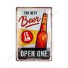 Beer poster on the wall, metal plaque 20x30cm