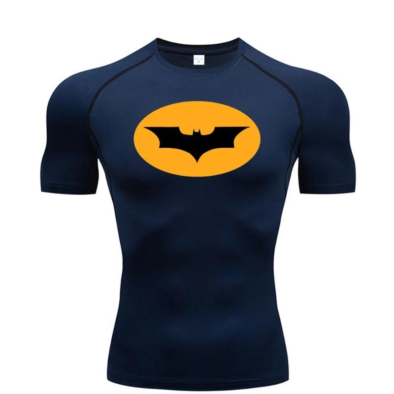 Magliette a Compressione da Uomo Manica Corta Rash Guard Sportive Palestra Allenamento Assorbenti Sudore Corsa Moda Estiva Asciugatura Rapida Slim Fit T-shirt Top