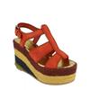 Ferragamo Renee Wedge Espadrillas Red