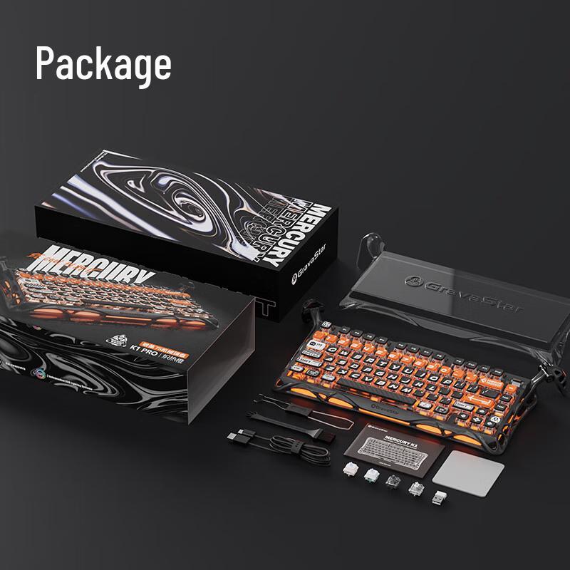 GravaStar K1 PRO Triple Mode Custom Gasket RGB Mechanical Keyboard