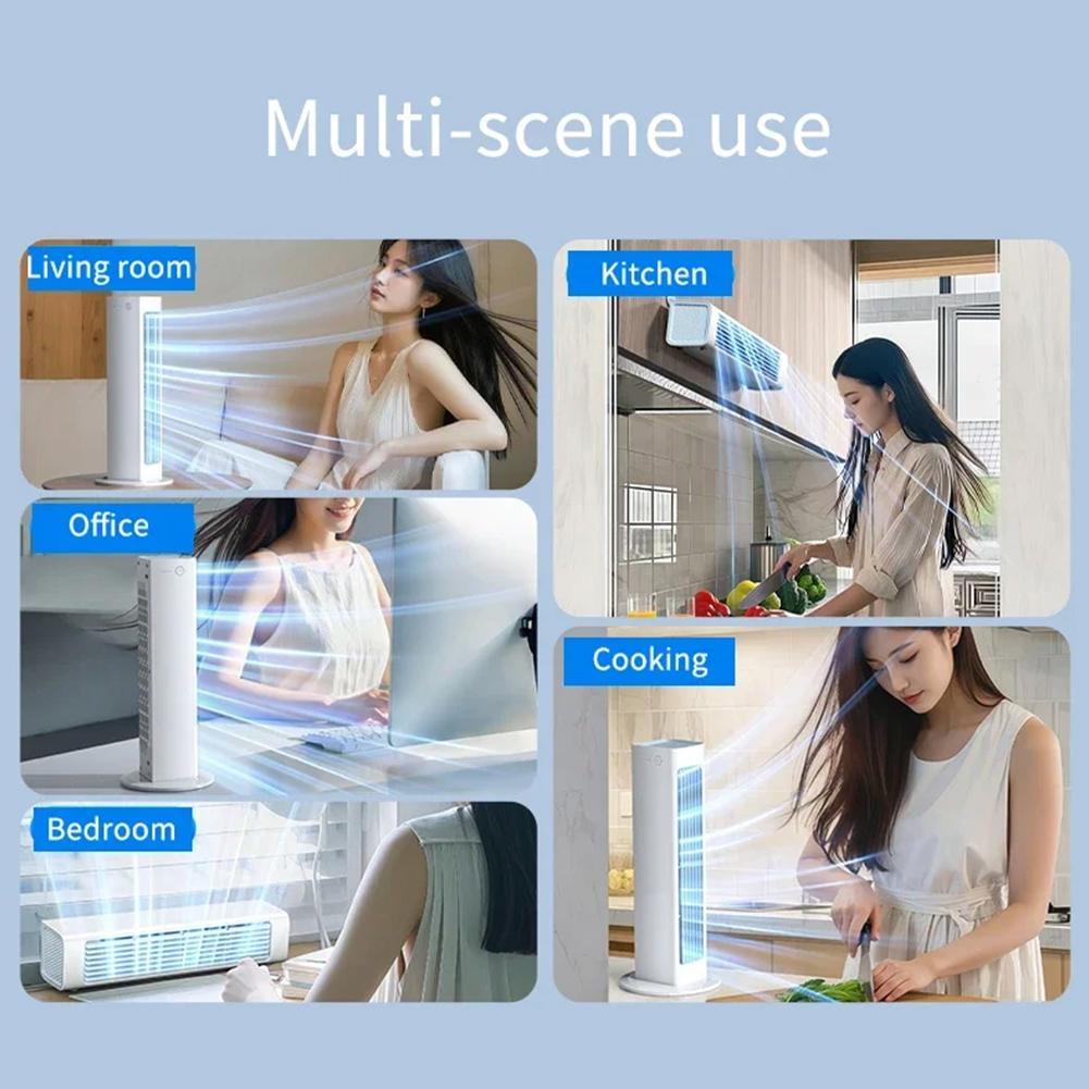 Silent Fan Office Home Air Cooler Strong Wind Wall Hanging Fan Summer Cooling Leafless Air Conditioner Fan Eary Wall Mounted