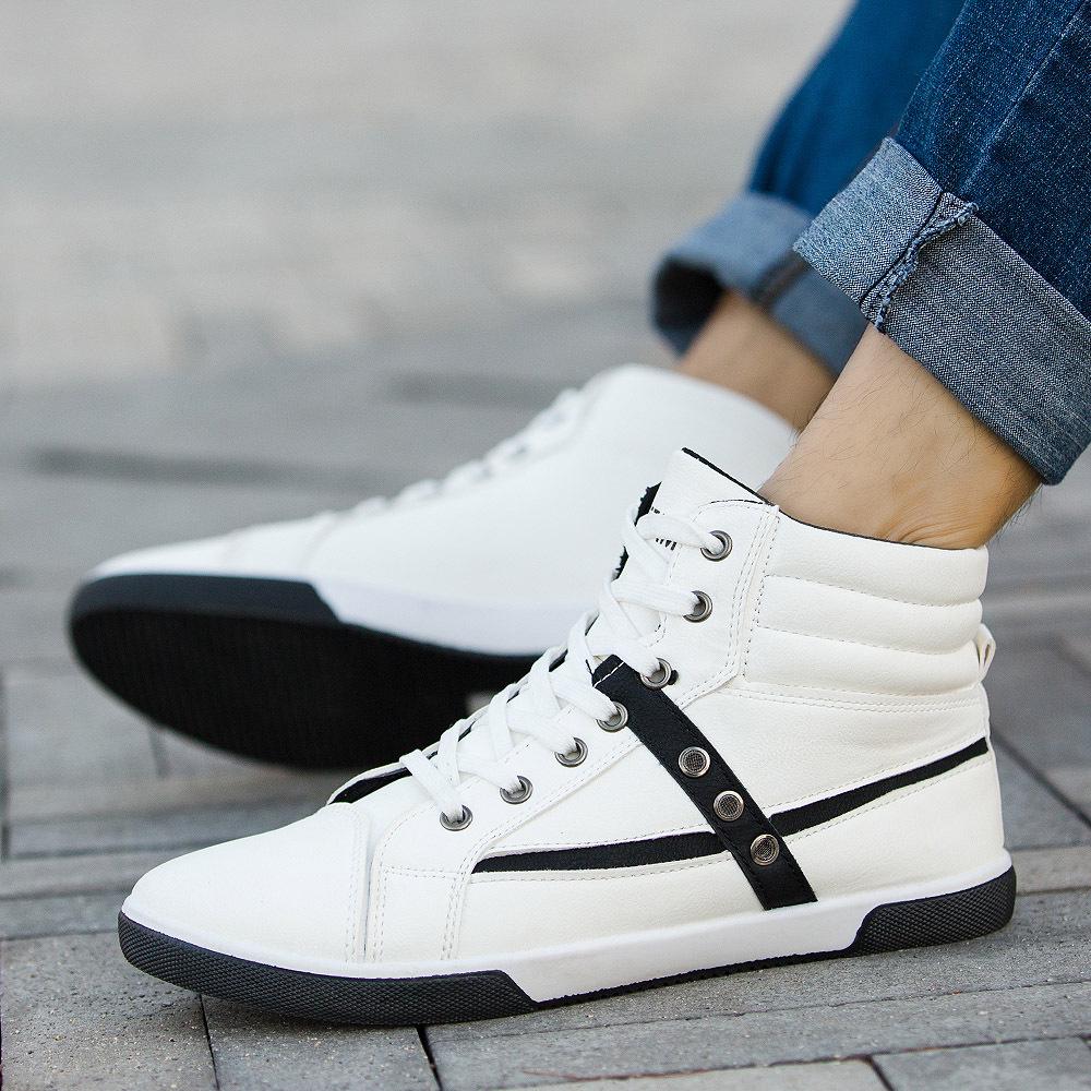 Fashion 2024 New Men Boots For Men Leather Boots Breathable Spring Autumn Summer Fashion Men Shoes Casual Big Size GHN89