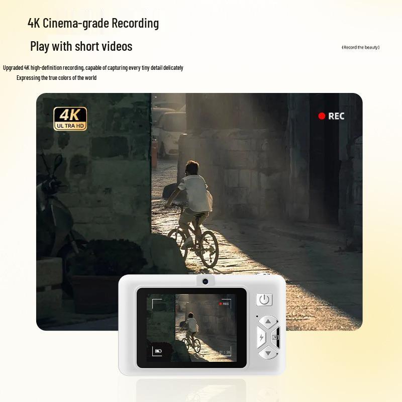 Retro CCD Portable Dual Flash Card Camera for New Students