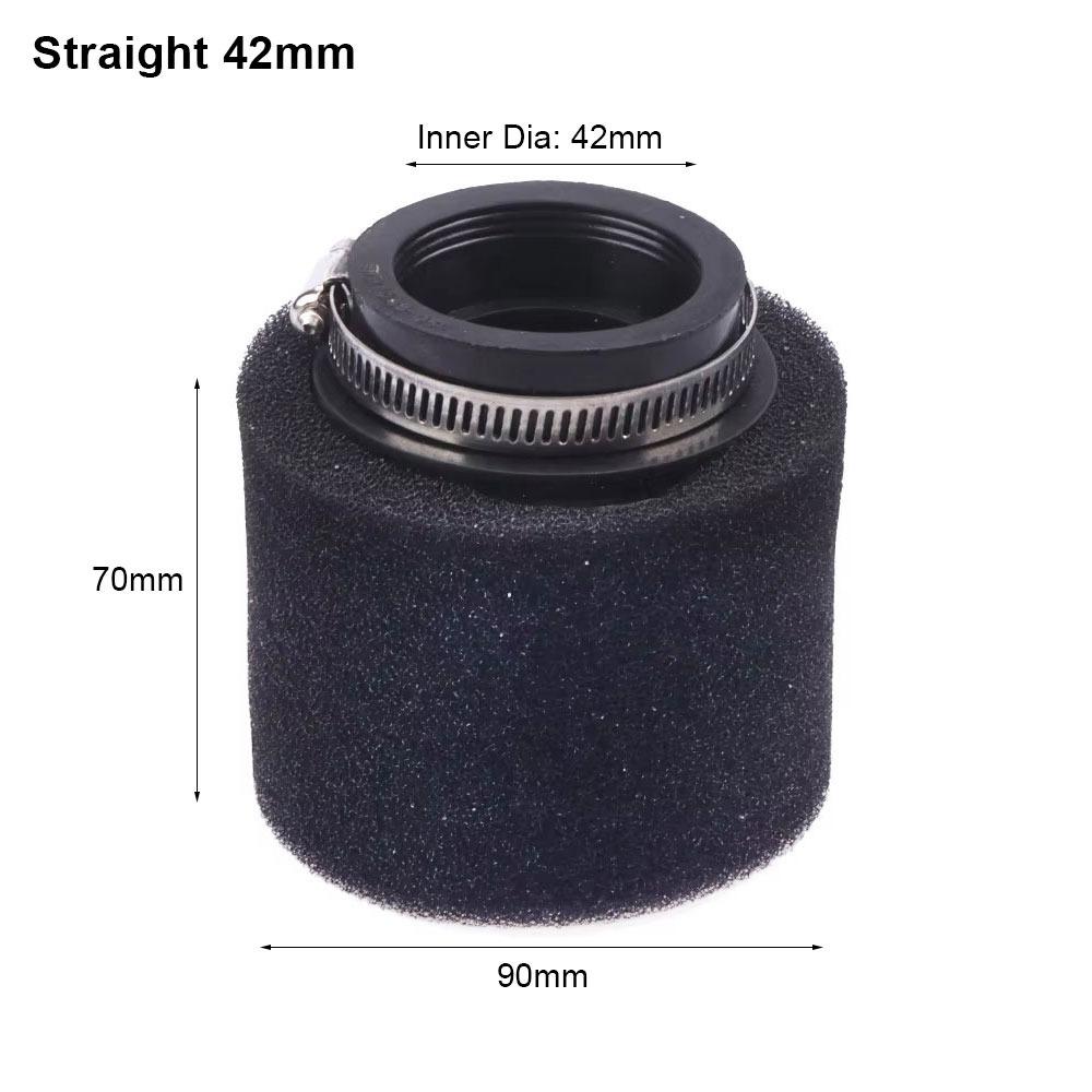 1Pcs Black Red Foam Air Filter 35/38/40/42/45/48mm Straight Elbow Dirt Pit Parts Universal Sponge Cleaner Air Filters 7