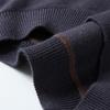 Men's Luxury Wool Sweater - Autumn/Winter Warm Casual Knit Shirt with Velvet Collar