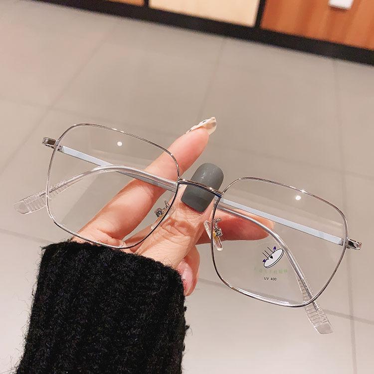 

Fashion Oversized Square Reading Glasses Women Anti-Blue Light Metal Frame Glasses Brand Optical Computer Eyeglasses Rose Gold Not Anti Blue 023.96