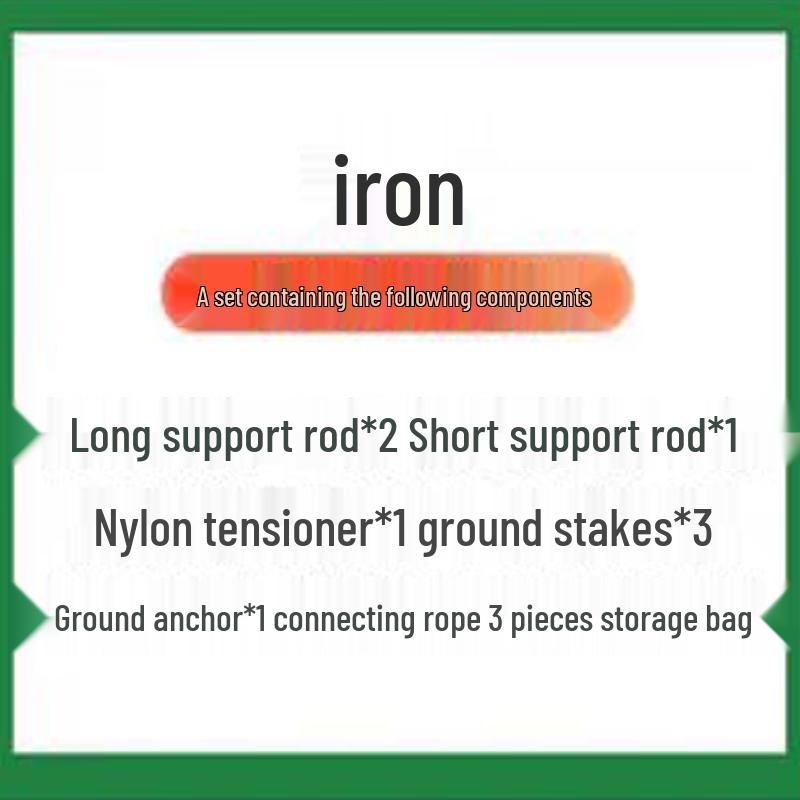 Iron Tent Support Pole for Camouflage Net