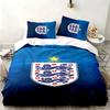 England Nationalmannschaft 3-teiliges Set Perfekt für das Schlafzimmer Bequemes Bettwäsche-Set enthält einen Bettbezug und zwei Kissenbezüge Ideal als Geburtstags- oder Ch