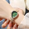 New Vintage Creative Watch for Women with Diamond-Studded Teardrop Dial High-Quality Design Ladies' Wristwatch Unique Gift Reloj