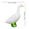 Decorative White Geese Statue Nontoxic Resins Outdoor Art Ornaments for Year Round Garden Yard Patios Display